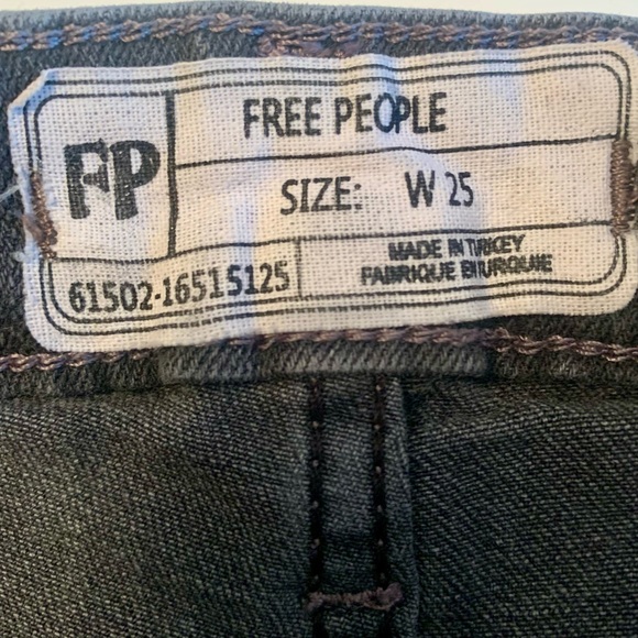 Free People Black Skinny Jeans Size 25 - Picture 7 of 8